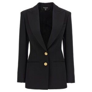 Balmain Logo Button Double-Breasted Blazer - NWT